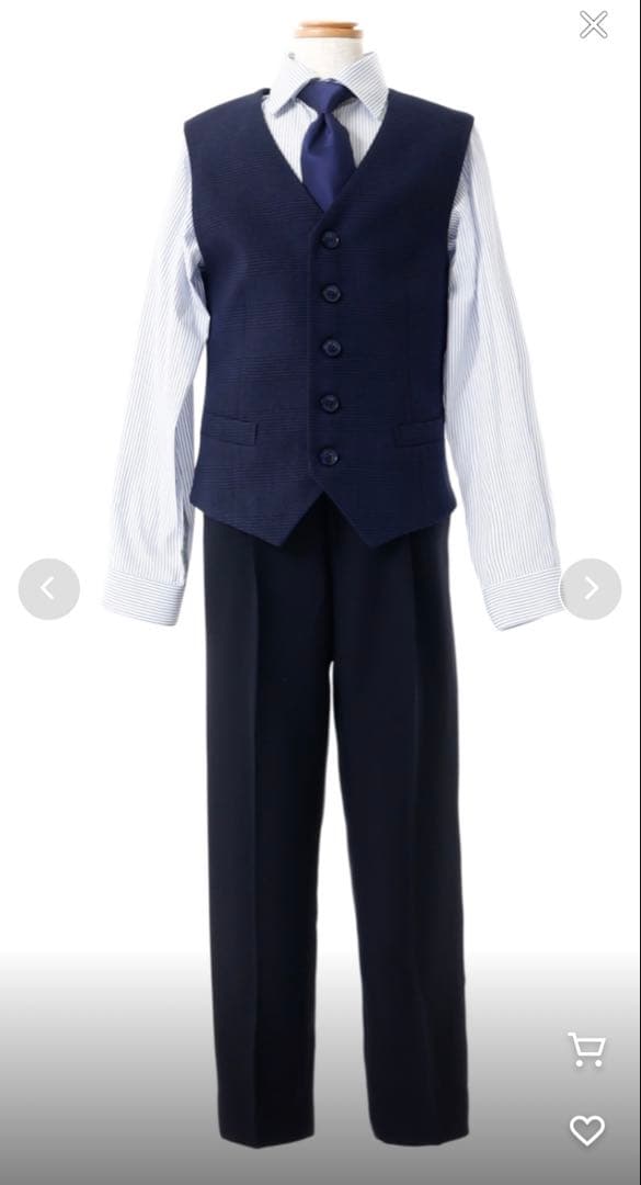 CHOPIN（ショパン）ベスト付きスリーピース　スーツセット　卒業式　150