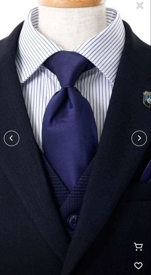 CHOPIN（ショパン）ベスト付きスリーピース　スーツセット　卒業式　150