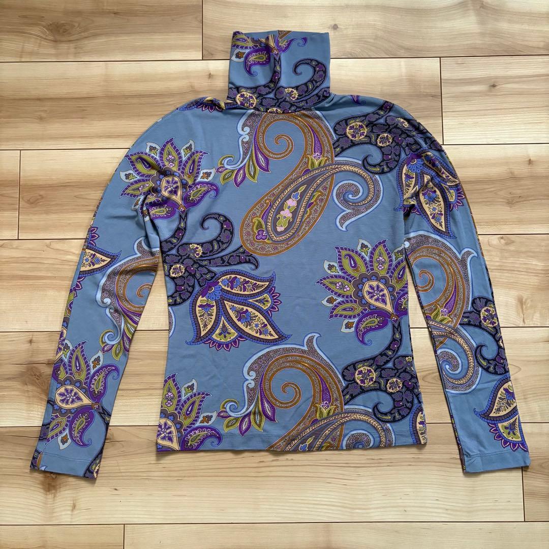 ETRO エトロ ペイズリー柄 タートルネック トップス 42