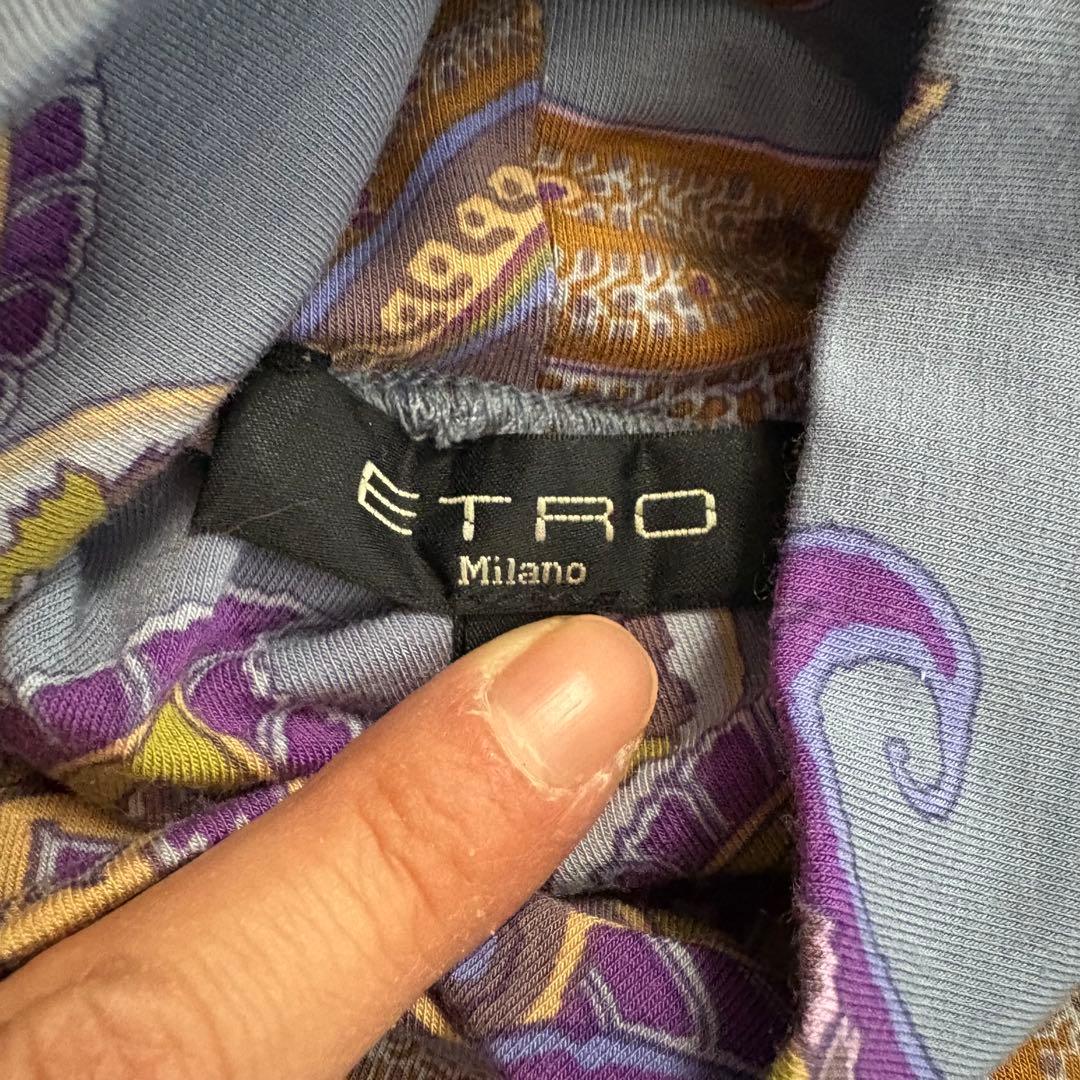 ETRO エトロ ペイズリー柄 タートルネック トップス 42