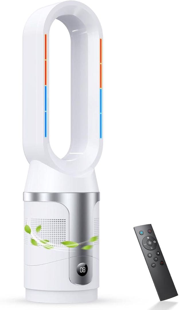 暖房・冷房・空気清浄が一台で可能なセラミックファンヒーター　タワーファン