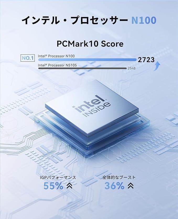 ミニpc n100 mini pc 動作より安定最大3.4GHz 4C/4T