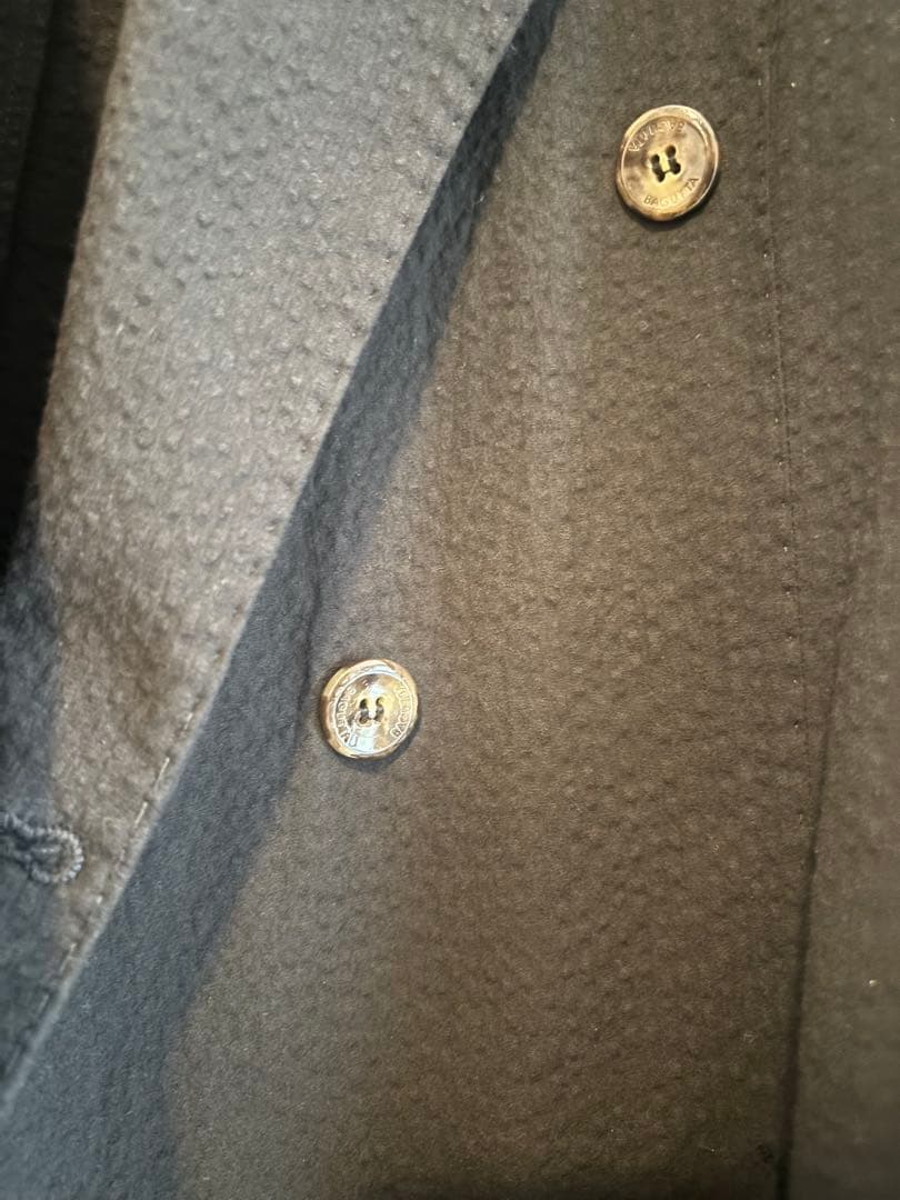 美品 バグッタ Bagutta シアサッカー XL 50 ダブル ブラック