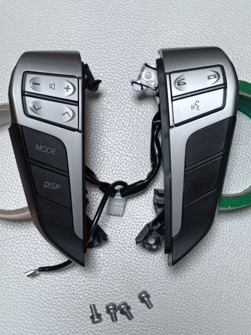 【LED打ち替え品】20アルファードヴェルファイアステアリングスイッチLED白