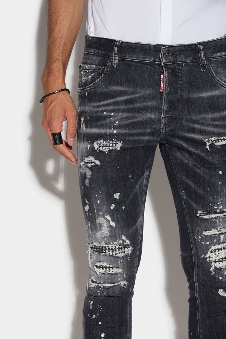 ディースクエアードDSQUARED2 44ブラックデニム