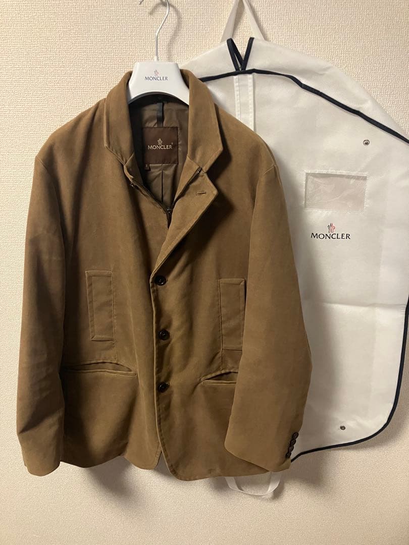 MONCLER ベージュライトブラウン ジャケット サイズ3 イタリア製 メンズ