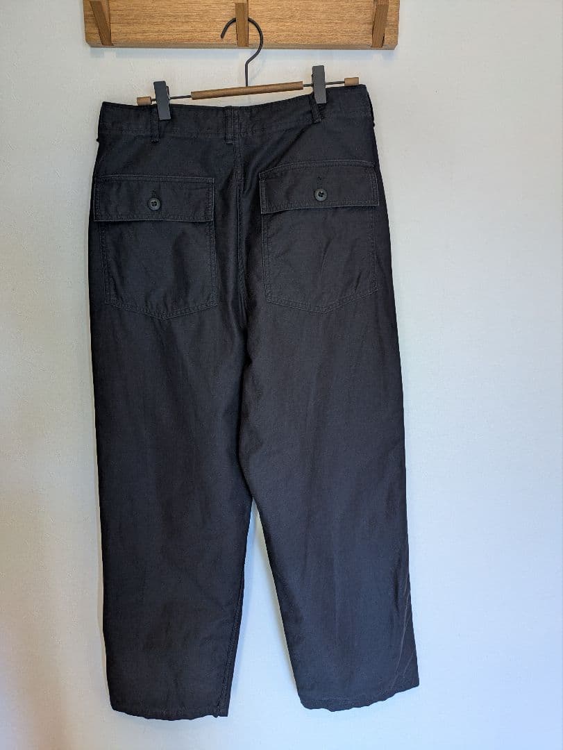 CIOTA スビンコットンムラ糸バックサテンベイカーパンツ 【5】BLACK