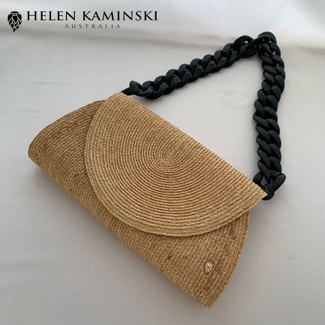 HELEN KAMINSKI ヘレンカミンスキー ラフィア ショルダーバッグ