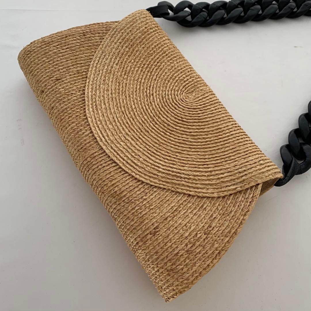 HELEN KAMINSKI ヘレンカミンスキー ラフィア ショルダーバッグ