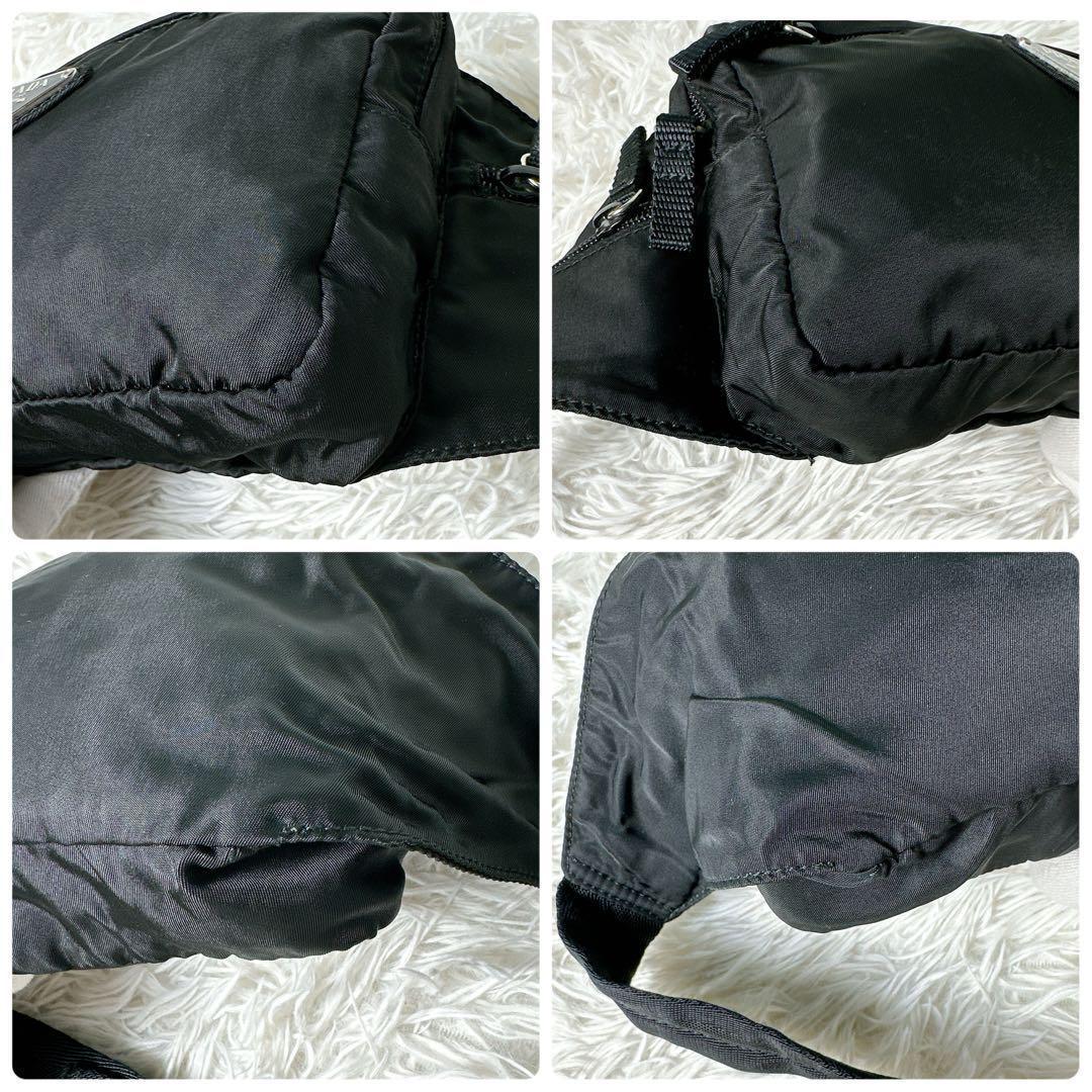 美品✨プラダ ウエストバッグ ボディバック 2vl001 テスートナイロン 黒