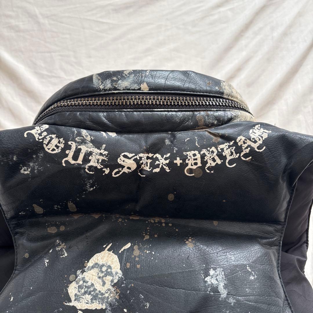 [初期] L.G.B. LEATHER DOWN VEST SIZE2