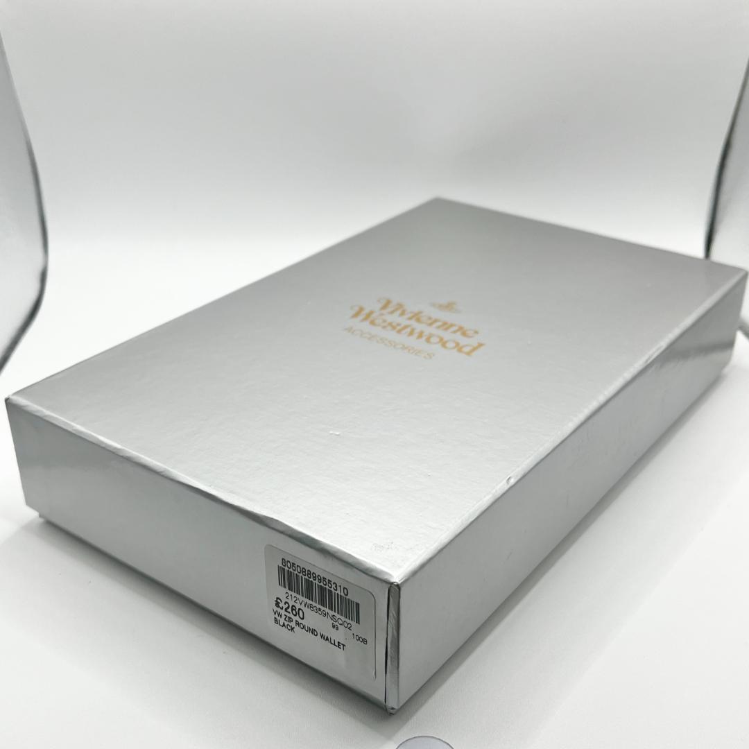 未使用 Vivienne Westwood 黒 長財布 エナメル 大人気 型押し