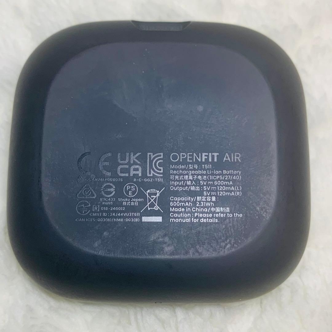 美品 SHOKZ OPENFIT AIR ブラック BLACK