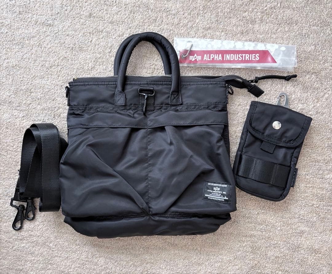 Alpha Industries ミニヘルメットバッグ&ポーチセット