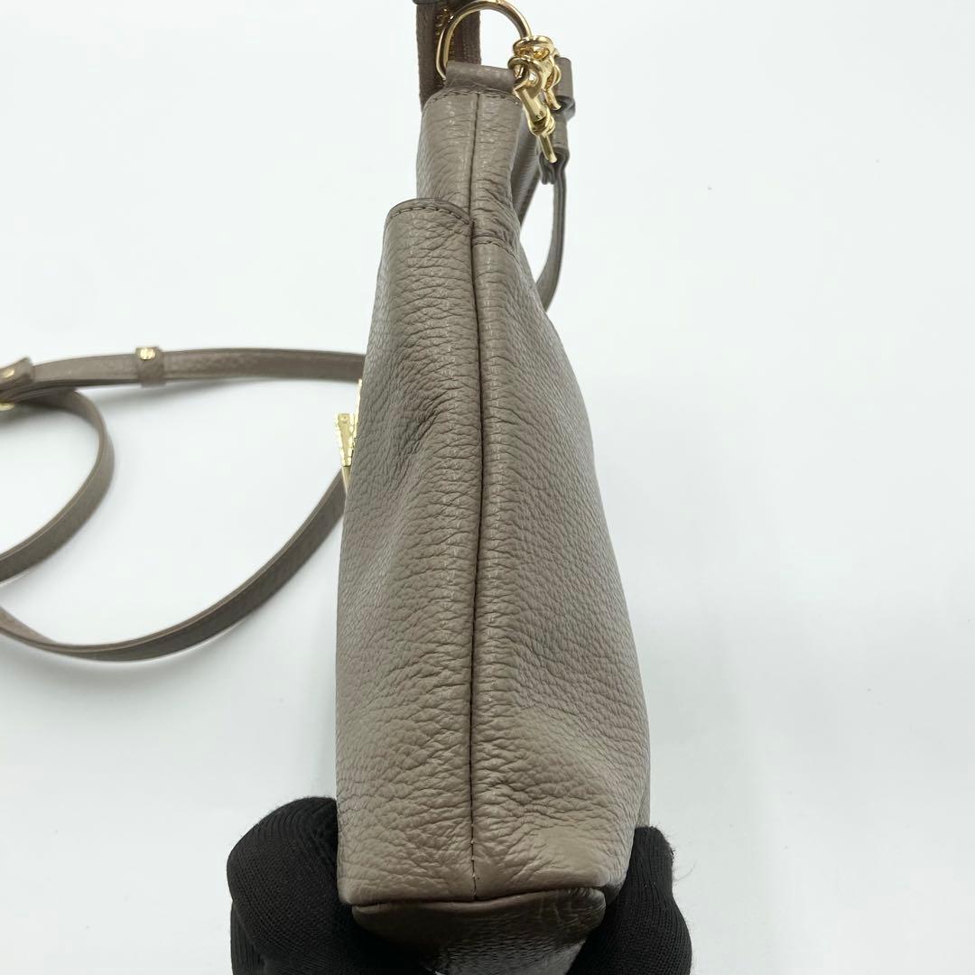 未使用級　ATAO アタオ　ホリデー　ショルダーバッグ　2way レザー　トープ