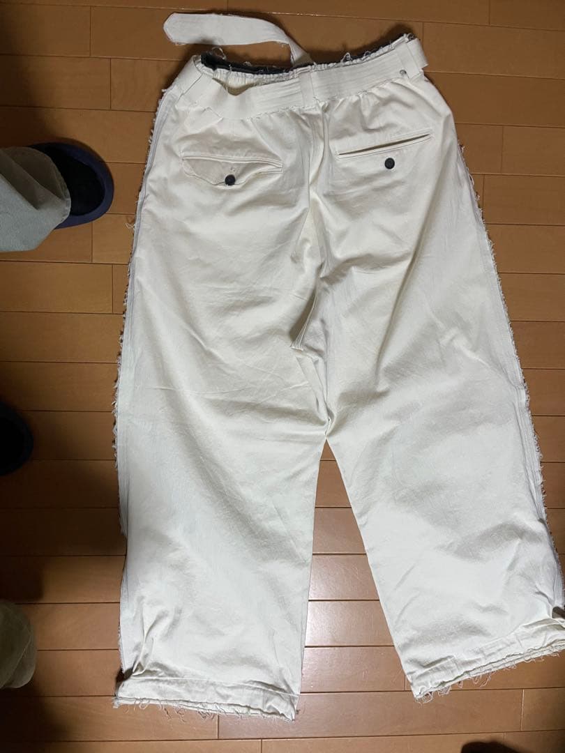 メゾンスペシャル コットンスノーワイドパンツ