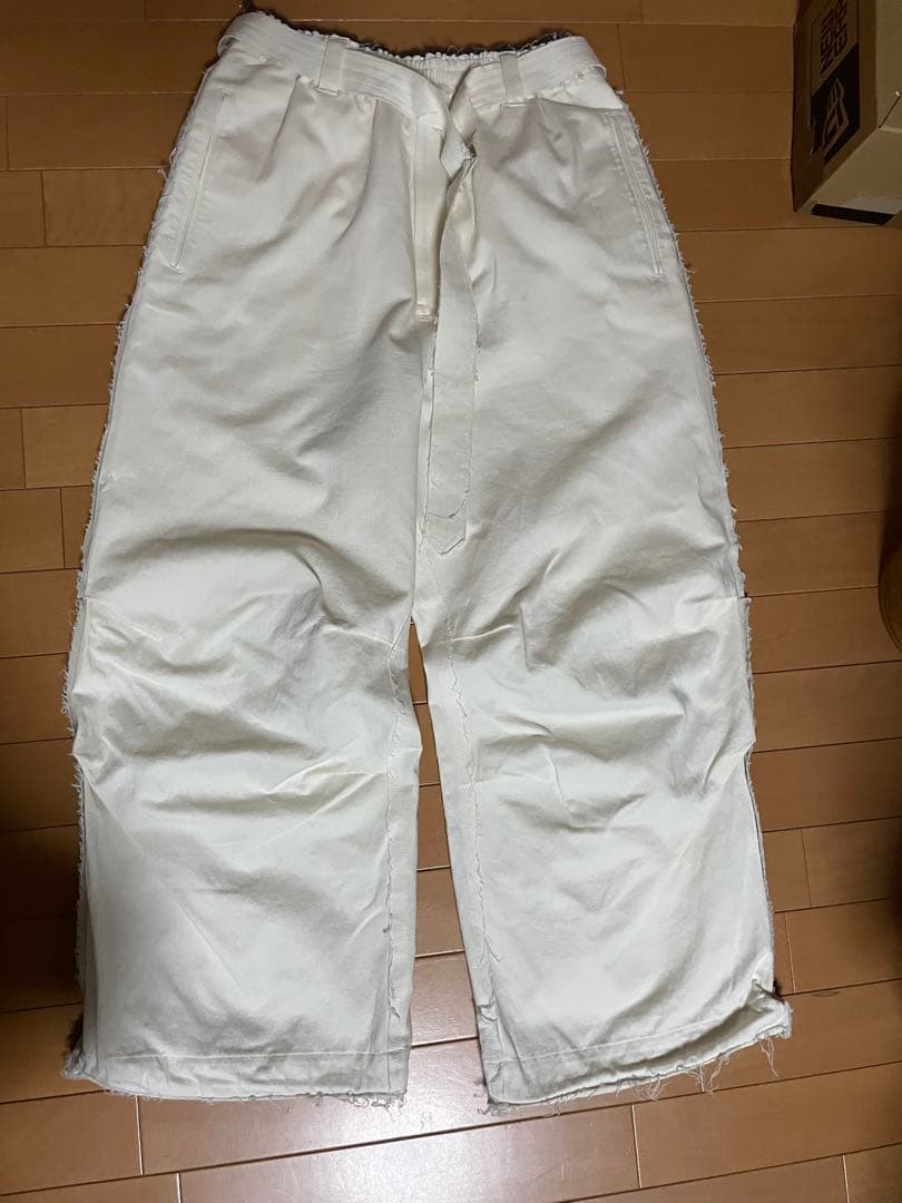 メゾンスペシャル コットンスノーワイドパンツ