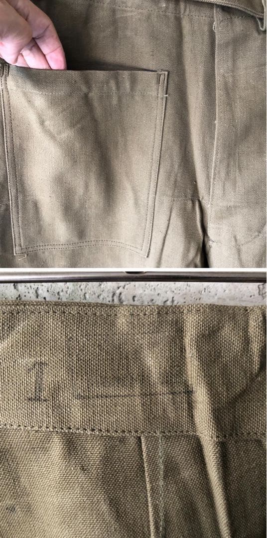 ヴィンテージ　フランス軍 M-38 モーターサイクル パンツ 前期