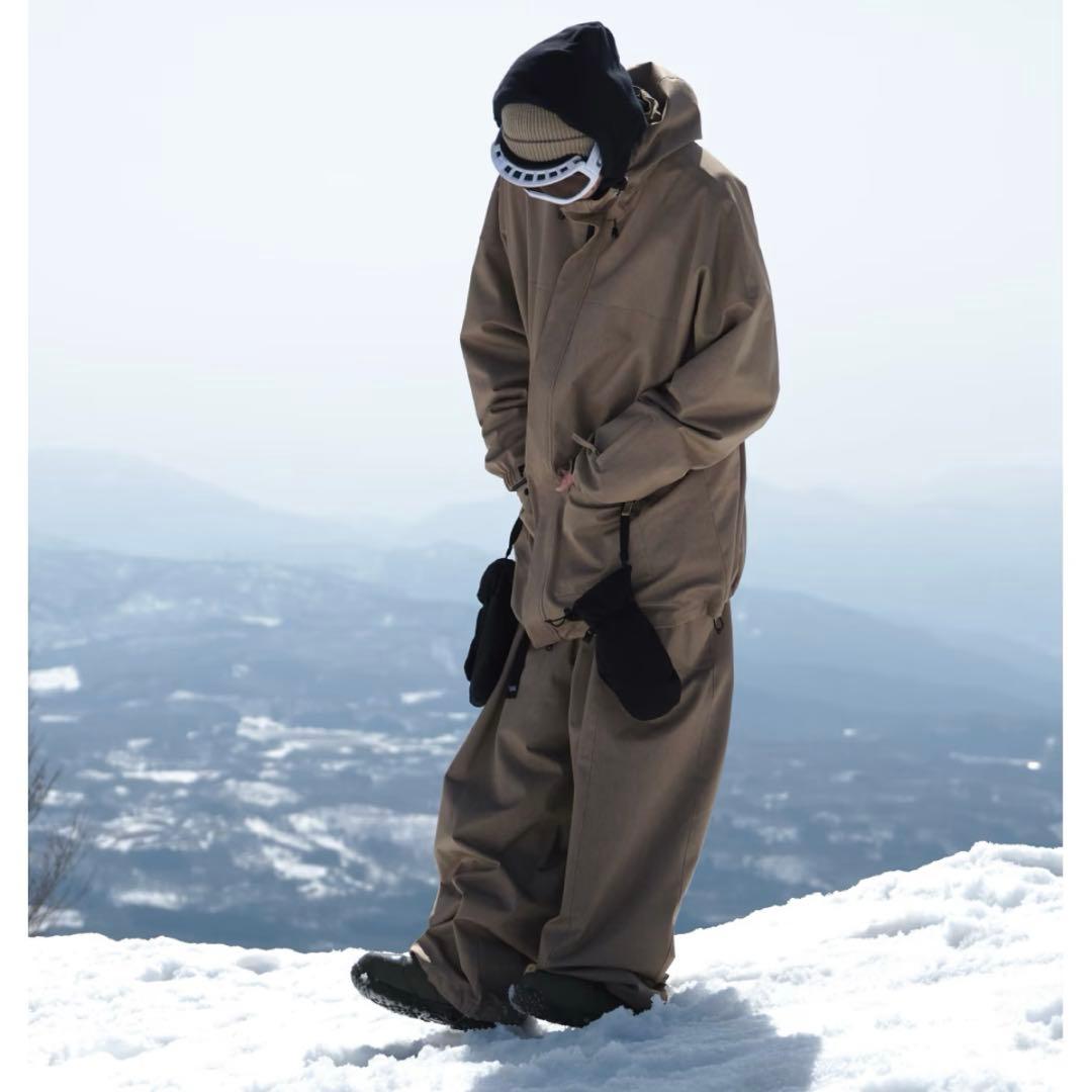 【本日限定お値下げ】MAHF スノーボードウェア ベージュ カーキ パンツ単品