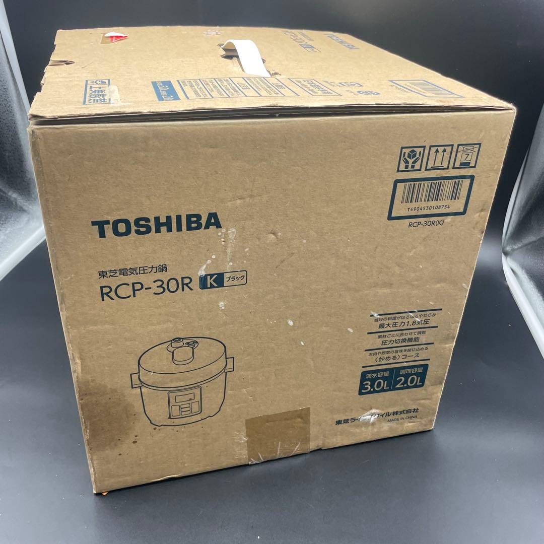 未使用品 TOSHIBA 電気圧力鍋 RCP-30R K ブラック