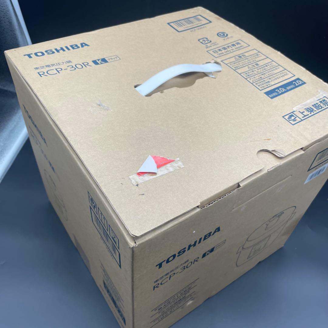 未使用品 TOSHIBA 電気圧力鍋 RCP-30R K ブラック