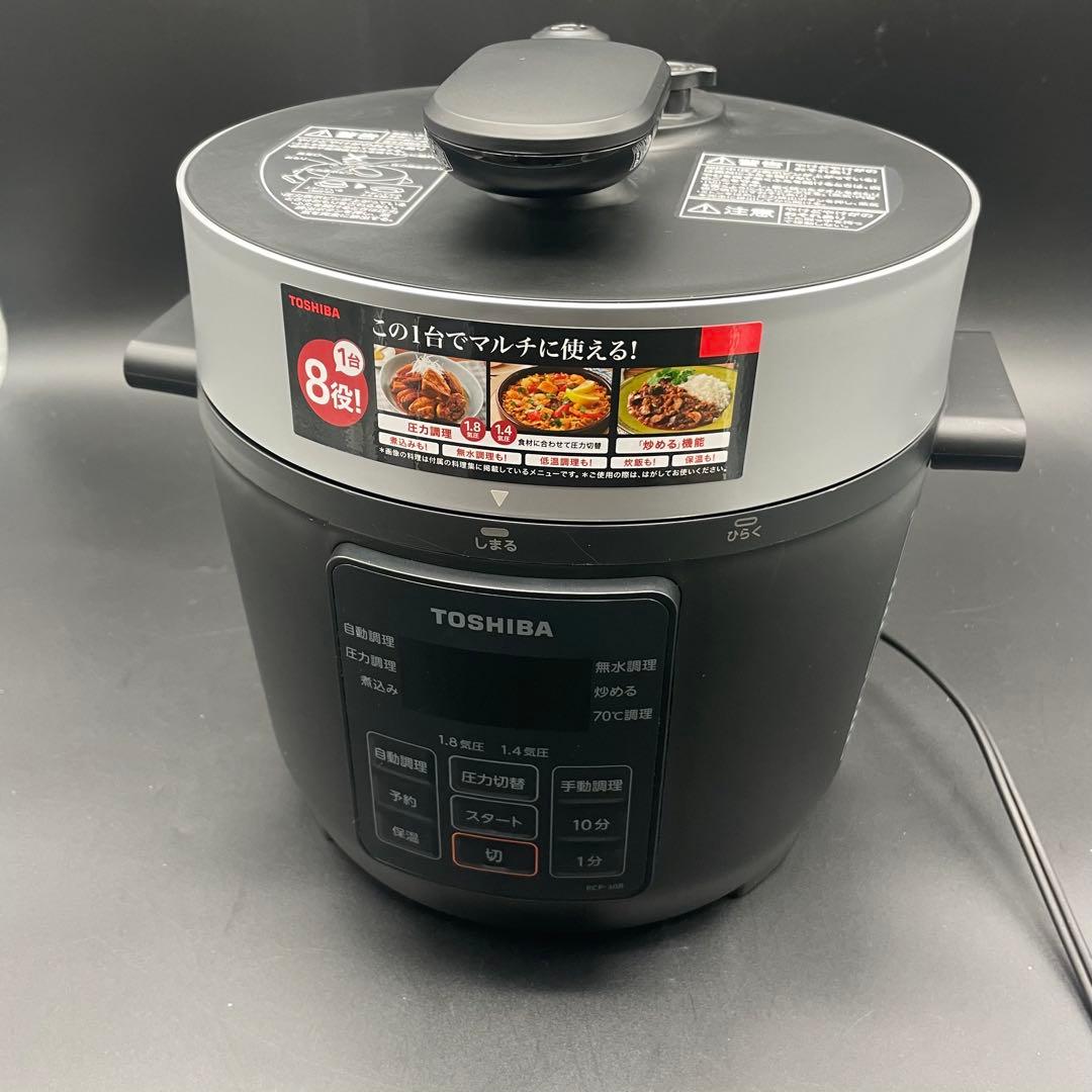 未使用品 TOSHIBA 電気圧力鍋 RCP-30R K ブラック