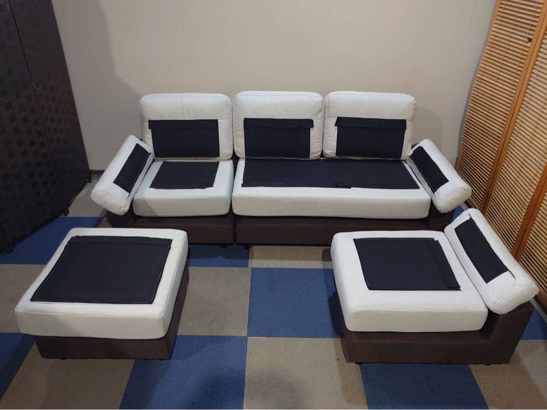 東京都23区送料込◆ソファー5人掛けコーナーカウチソファ (TPH4792)