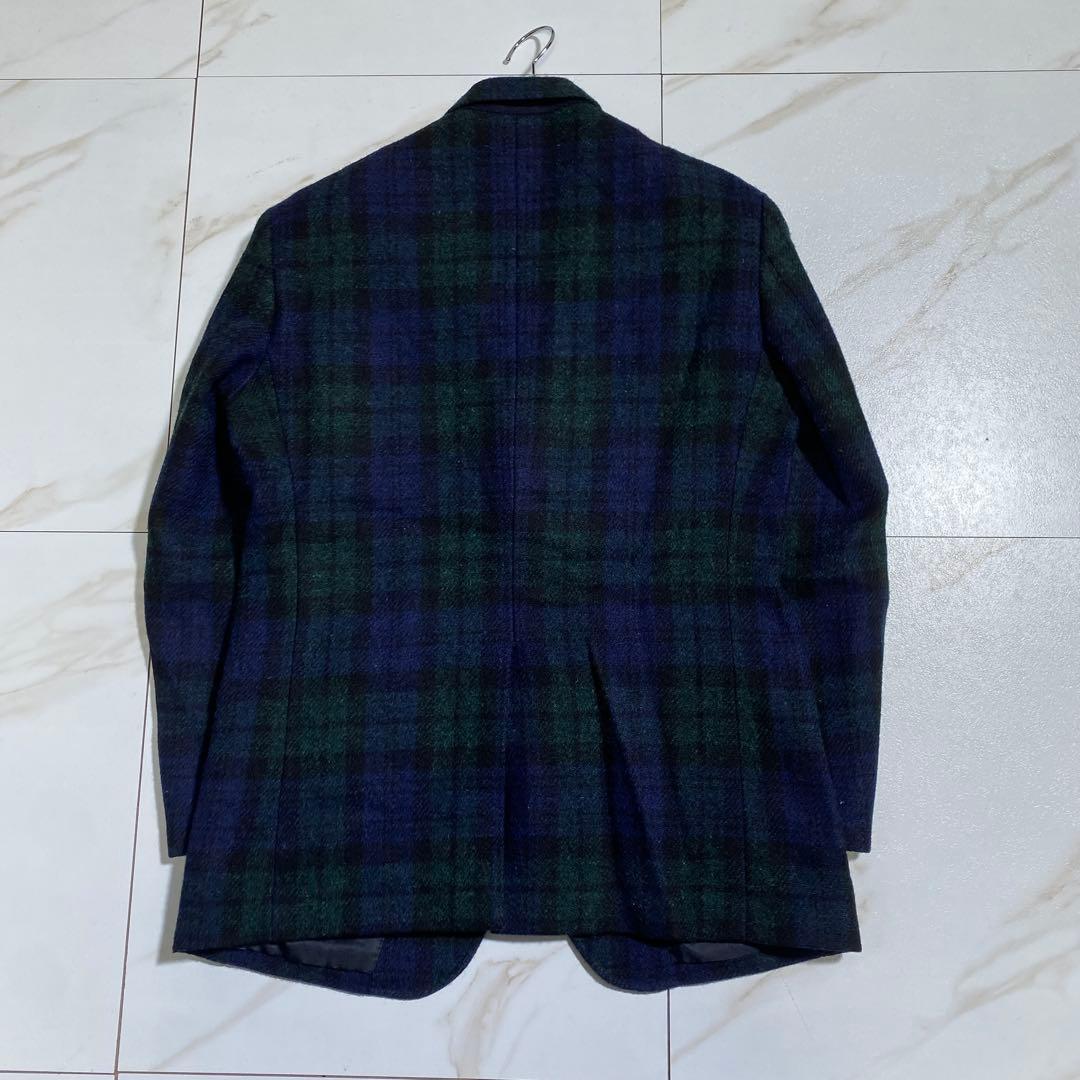 希少⭐︎オックスフォード ハリスツイード ウール チェック テーラードジャケット