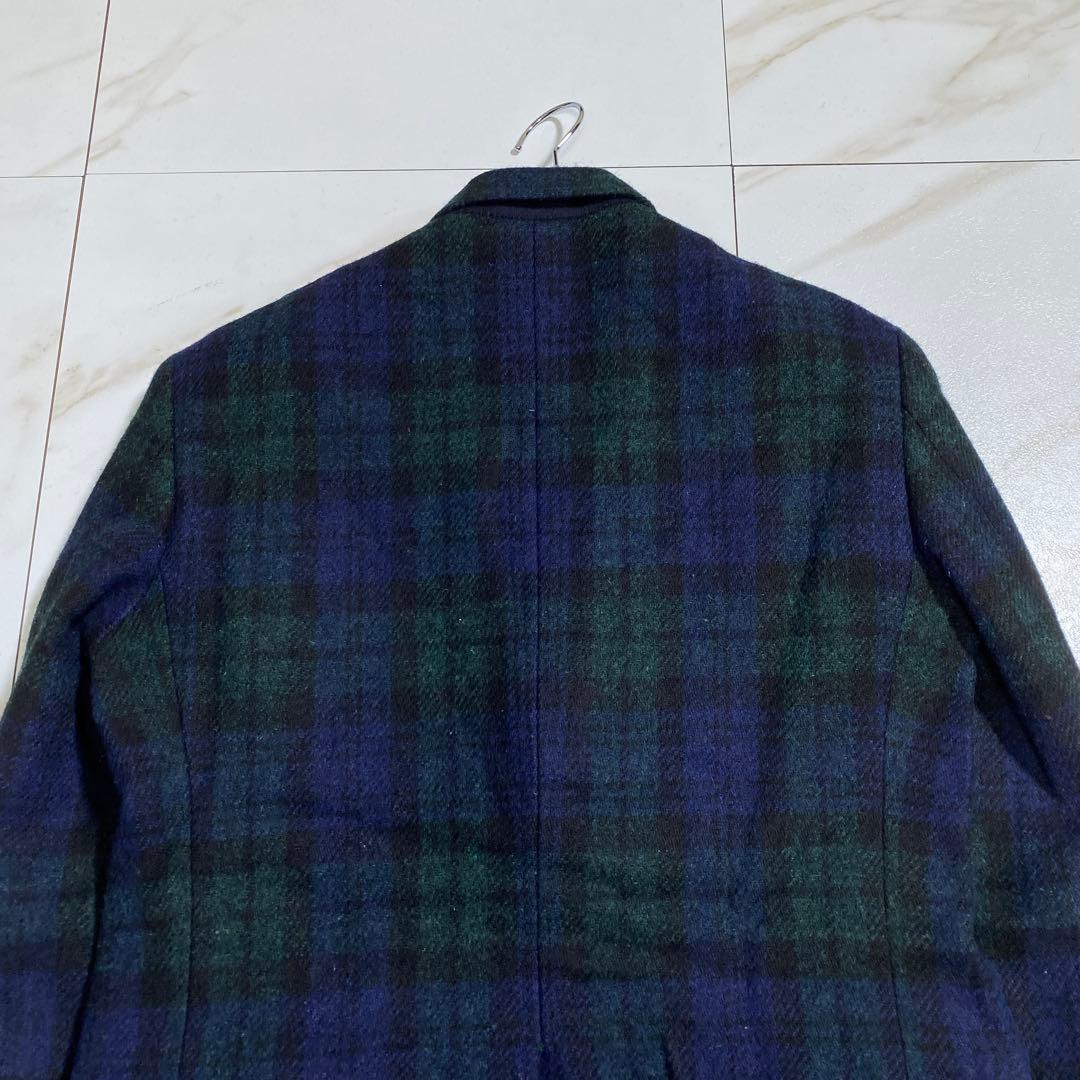 希少⭐︎オックスフォード ハリスツイード ウール チェック テーラードジャケット