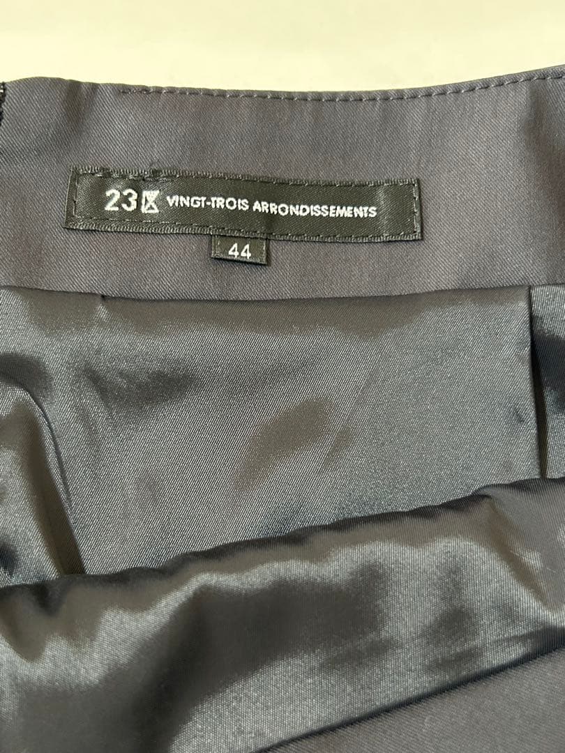 23区 スカート スーツ セットアップ コットン 春夏 大きいサイズ ビジネス