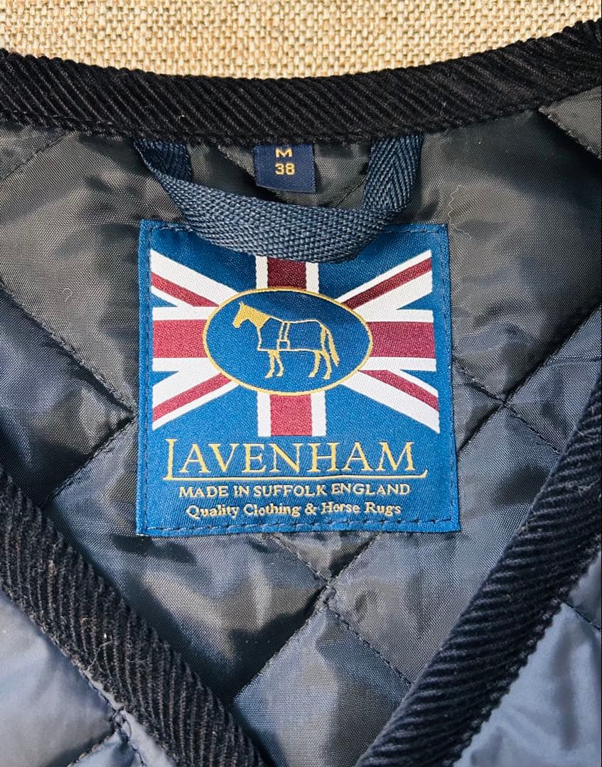 【美品】JAVENHAM ブラック キルティングベスト 38