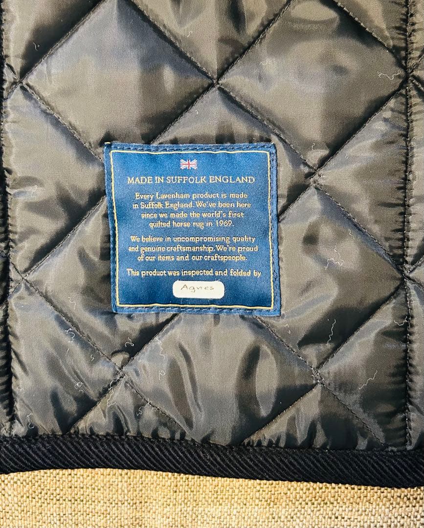 【美品】JAVENHAM ブラック キルティングベスト 38