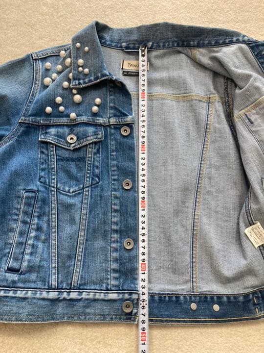 4/11までお値下げ☆YANUK×PARIGOT パール付きデニムジャケット