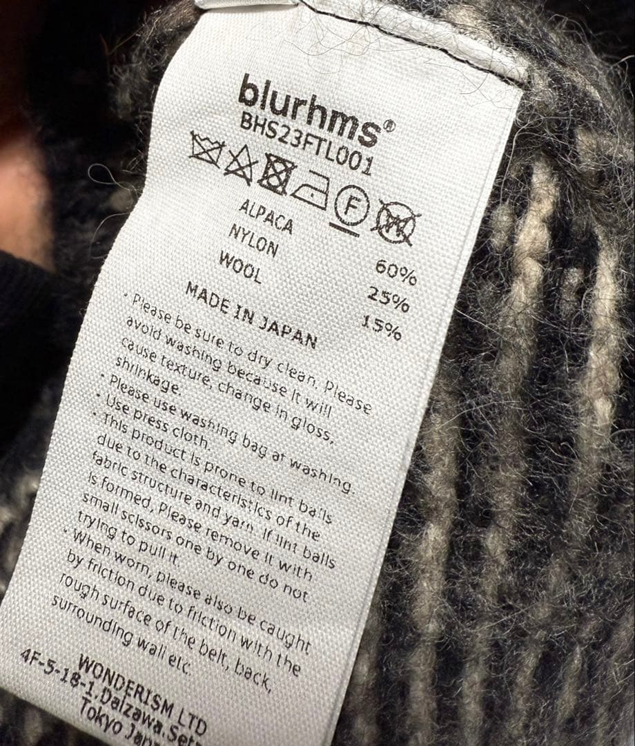 トップス blurhms Alpaca Bird's-eye Knit