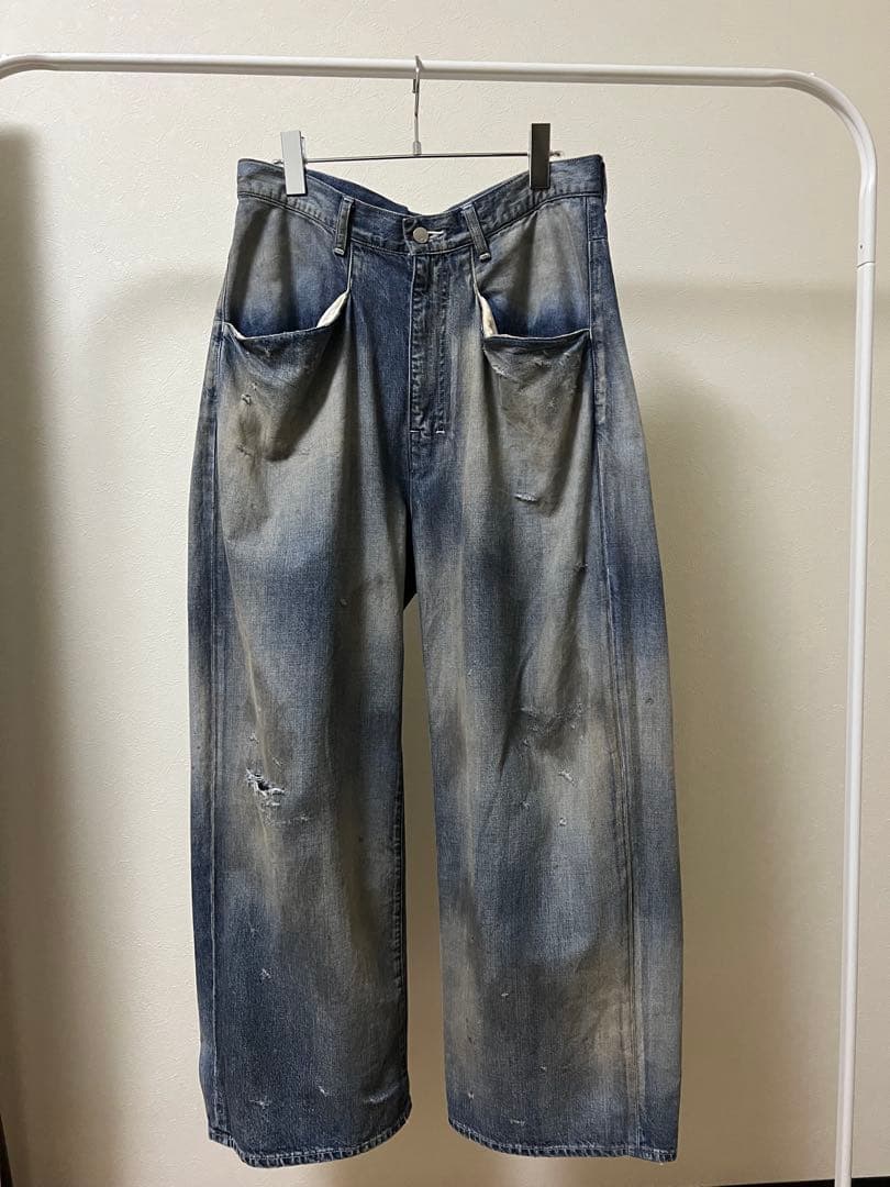 ANCELLM 25AW DENIM WIDE SLACKS サイズ1