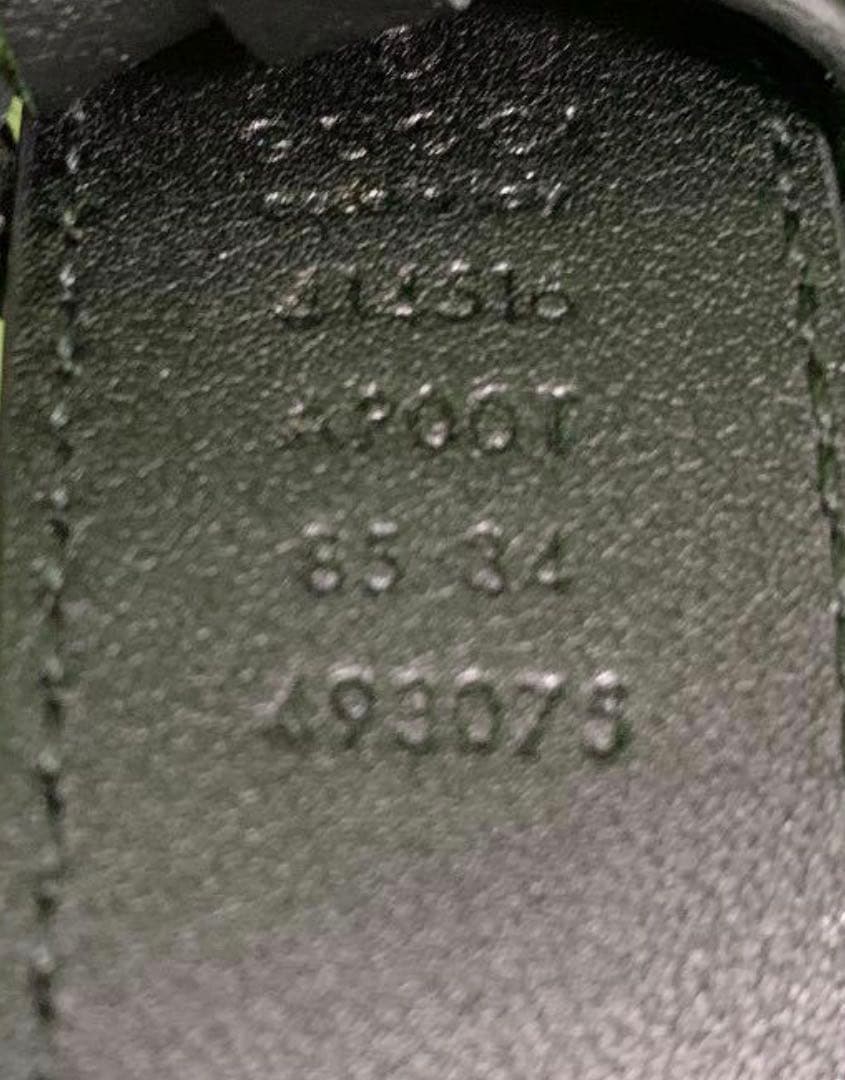 正規品 GUCCI GGマーモント ダブルG ベルト ブラック スリムベルト