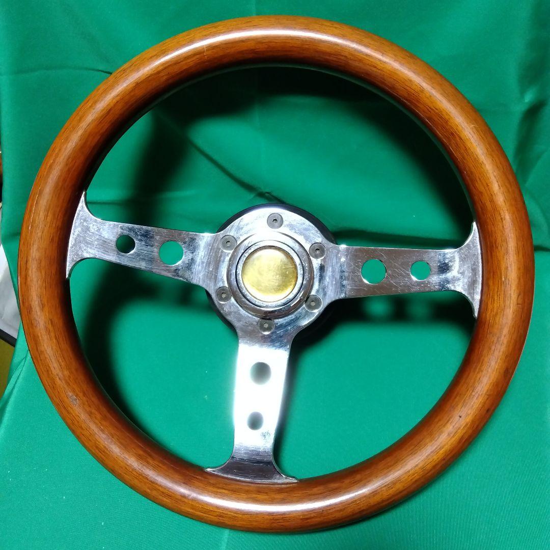 ウッド クローム ステアリング