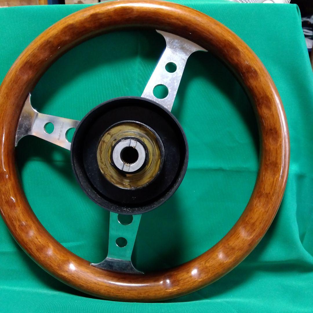 ウッド クローム ステアリング