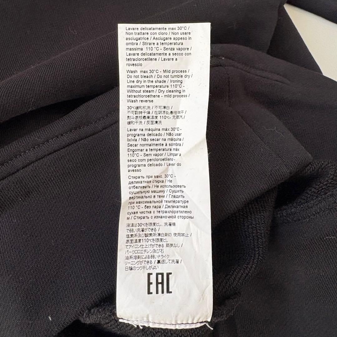 美品✨N°21 安全ピンデザイン ロゴトレーナー スウェット ブラック