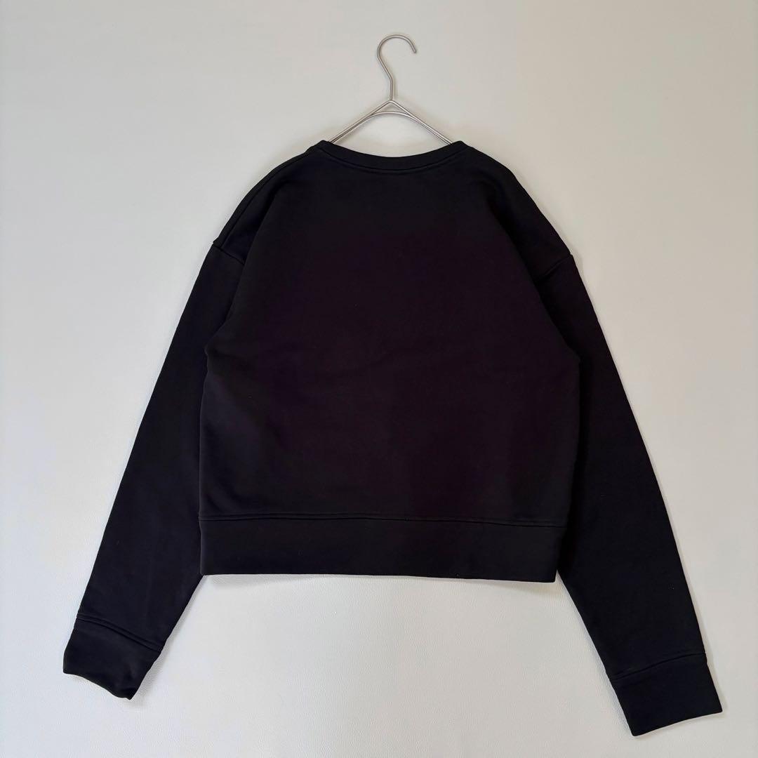 美品✨N°21 安全ピンデザイン ロゴトレーナー スウェット ブラック