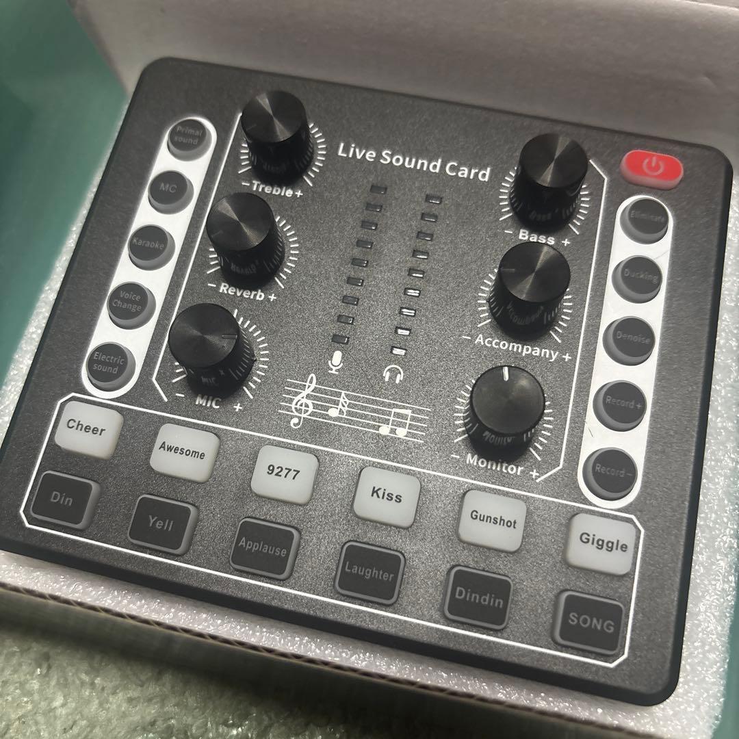 【引退品】Live Sound Card ボイスチェンジャー ブラック