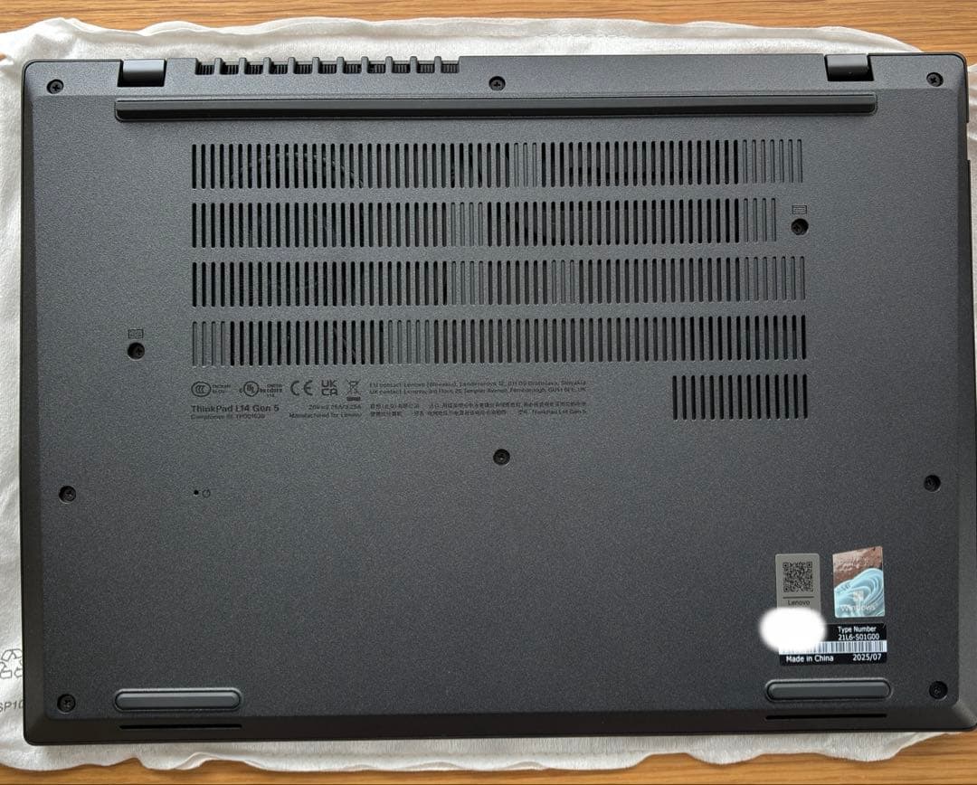 （通常未使用） 32GB Thinkpad L14 Gen5 Ryzen7