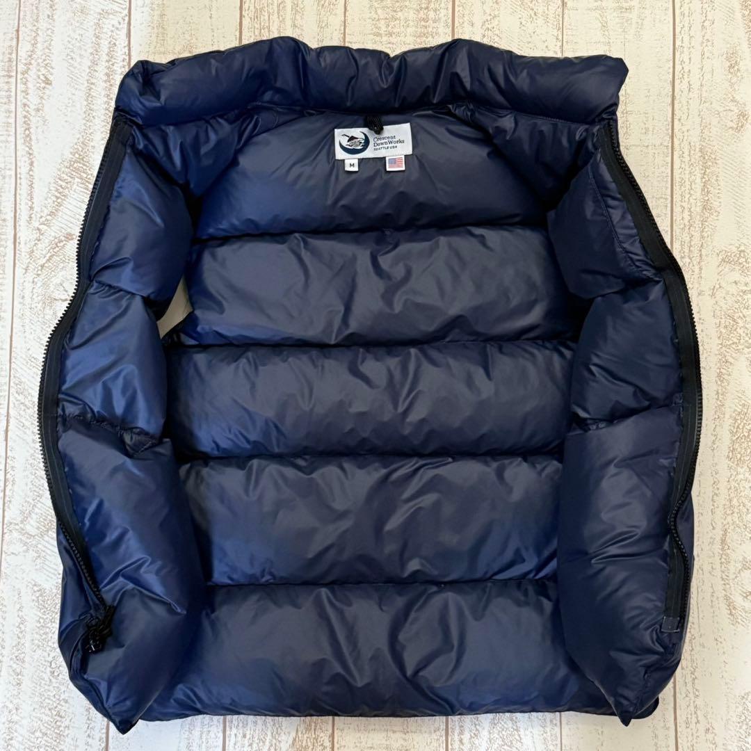 美品！USA製【クレセントダウンワークス】NBNW ダウンベスト　ネイビー