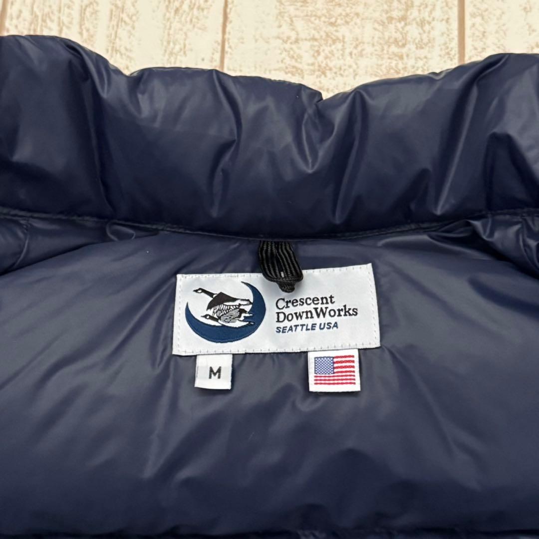 美品！USA製【クレセントダウンワークス】NBNW ダウンベスト　ネイビー