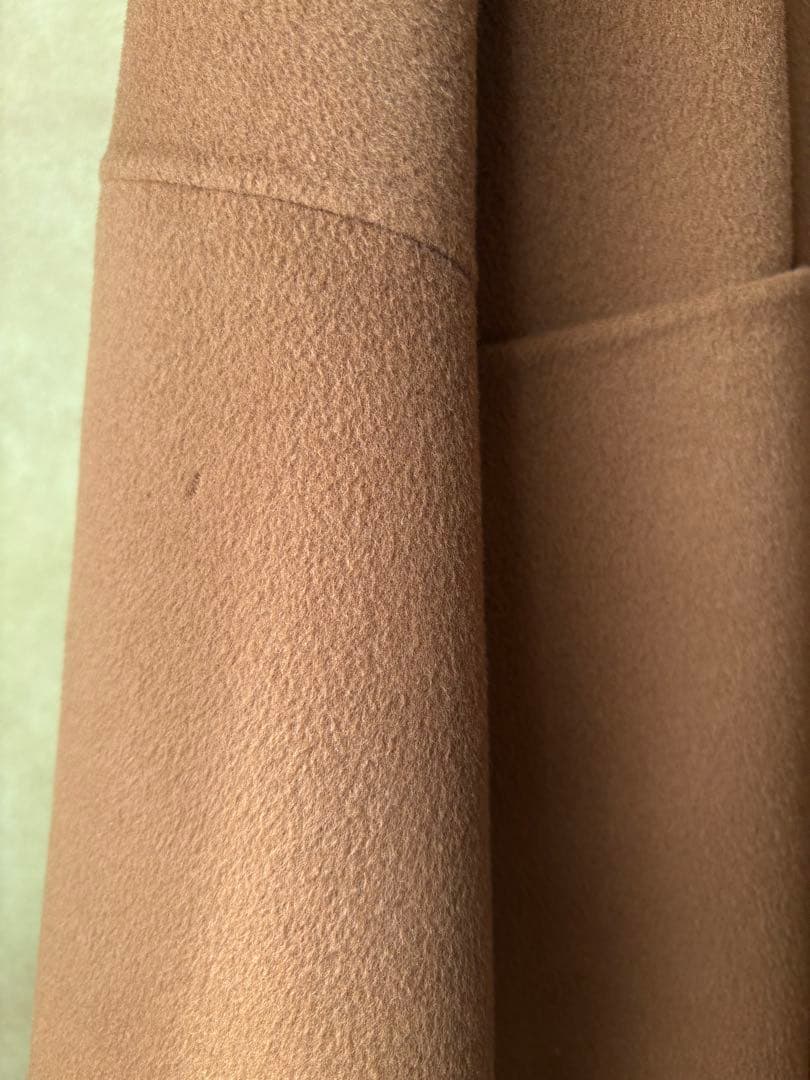 【訳あり】Spick & Span ウール100％ フード コート キャメル　S