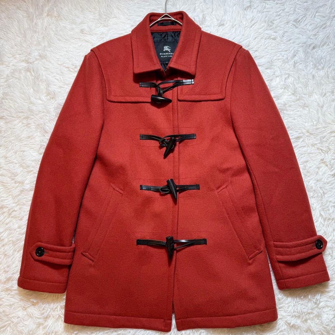 未使用に近い バーバリーブラックレーベル ダッフルコート ウール トグル