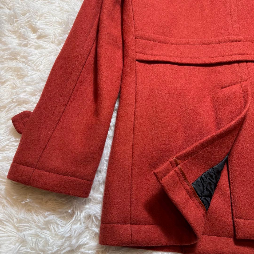 未使用に近い バーバリーブラックレーベル ダッフルコート ウール トグル