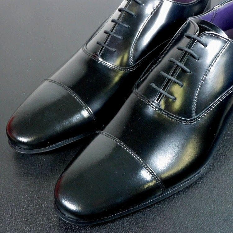 アド　新品 REGAL リーガル 24.5cm 黒 内羽 ストレートチップ