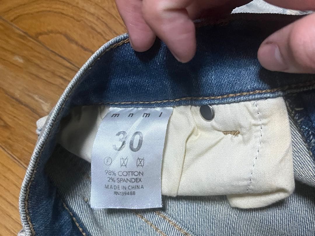 mnml ダメージ加工スキニージーンズ 30