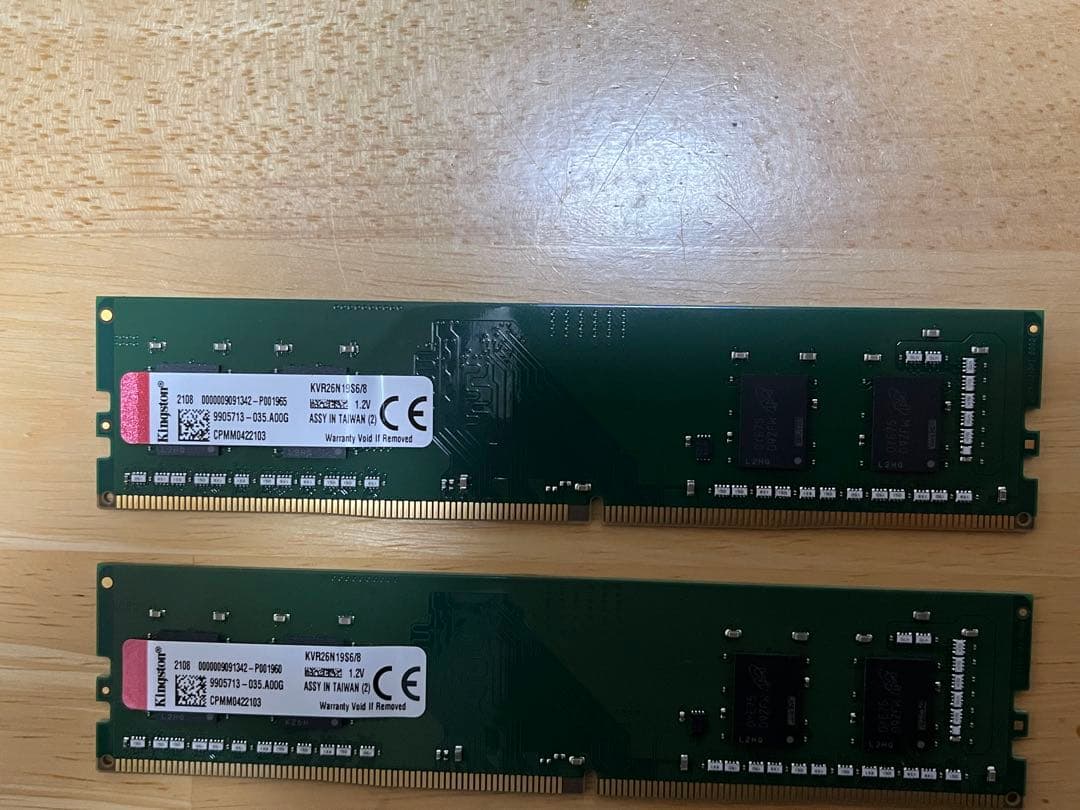 Kingston DDR4 2666 8GB ×2 計16GB